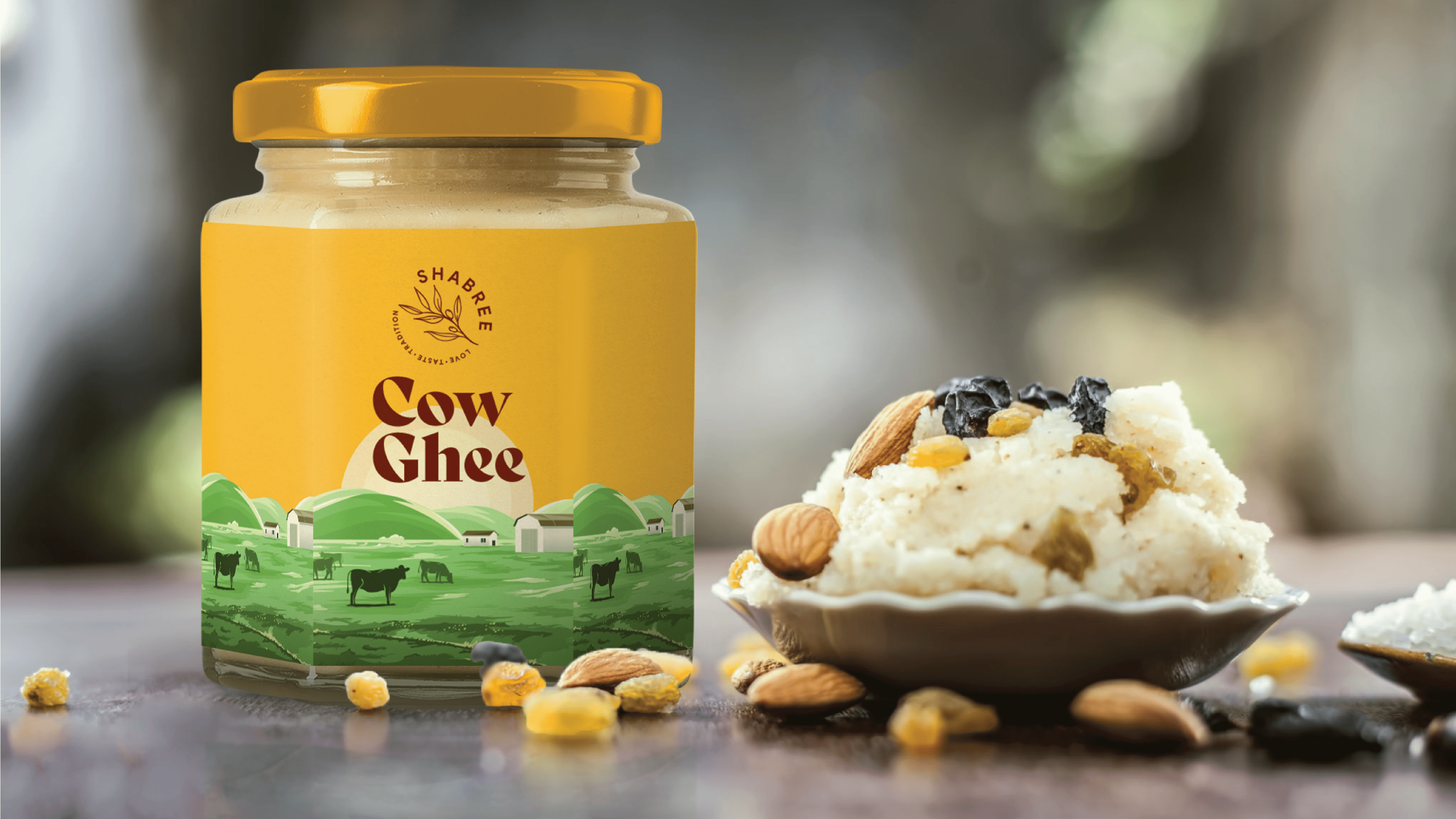 organic cow ghee branding