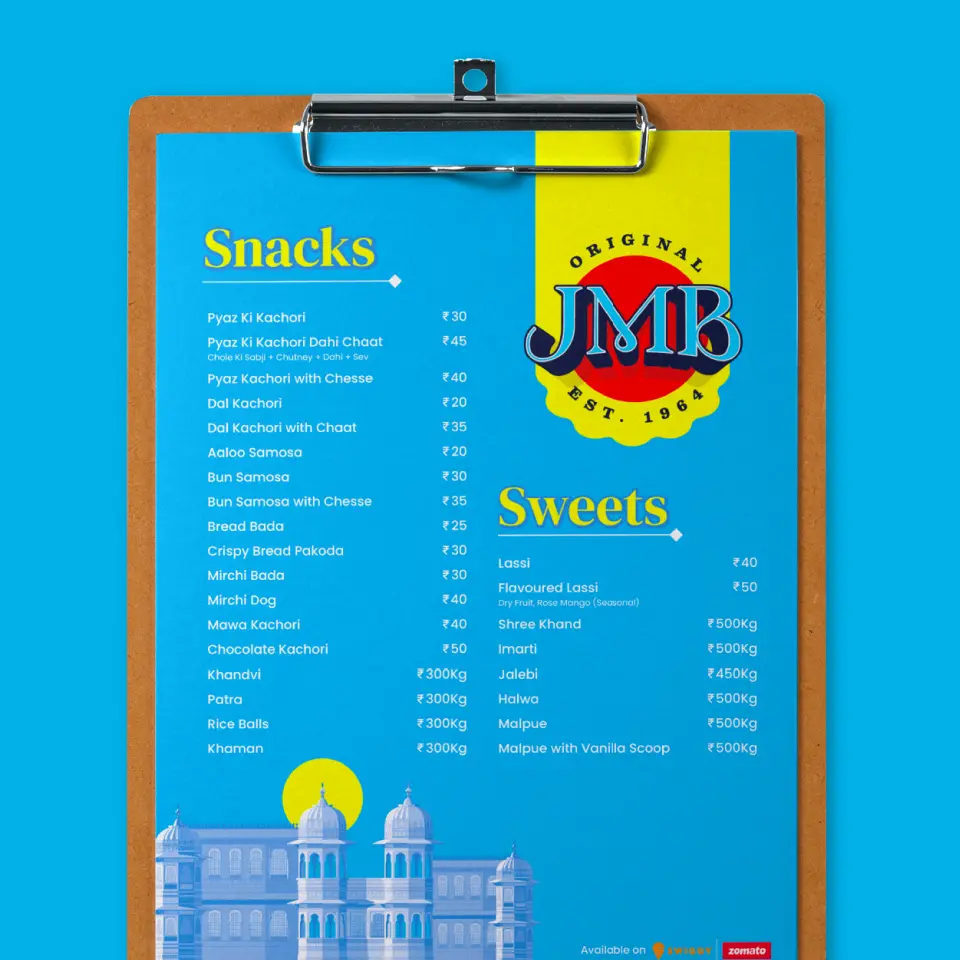 JMB MENU
